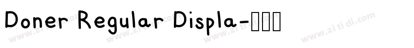 Doner Regular Displa字体转换